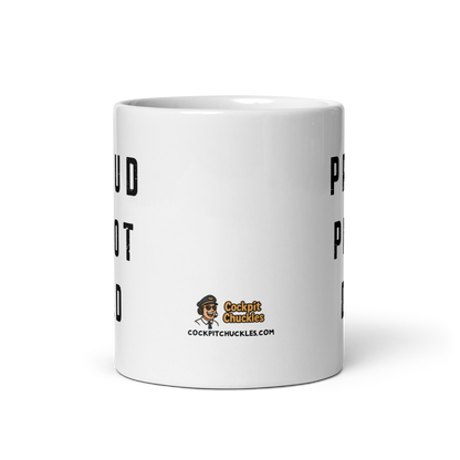 Mug for proud pilot dads “Proud Pilot Dad” – Show your support for your flying offspring